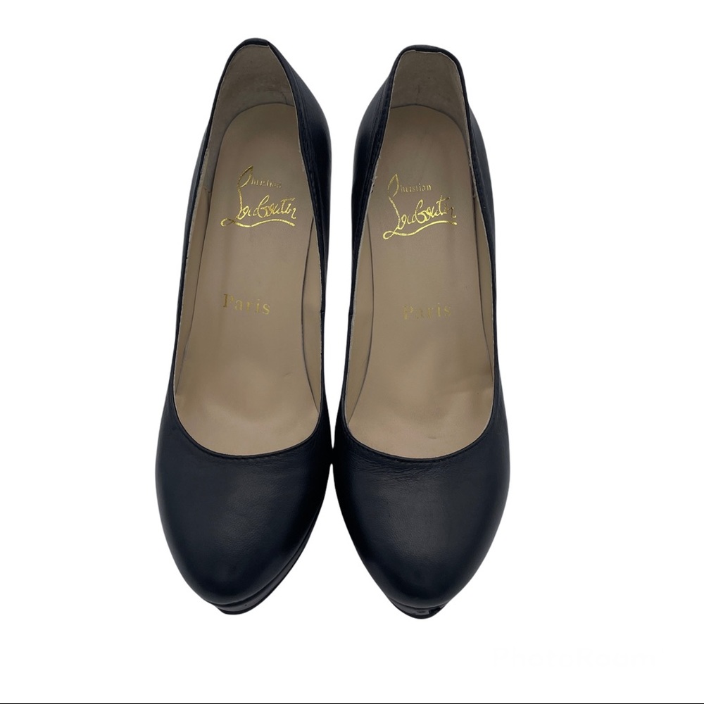 CHRISTIAN LOUBOUTIN ROLANDO HIDDEN PLATFORM HEELS EU 38
